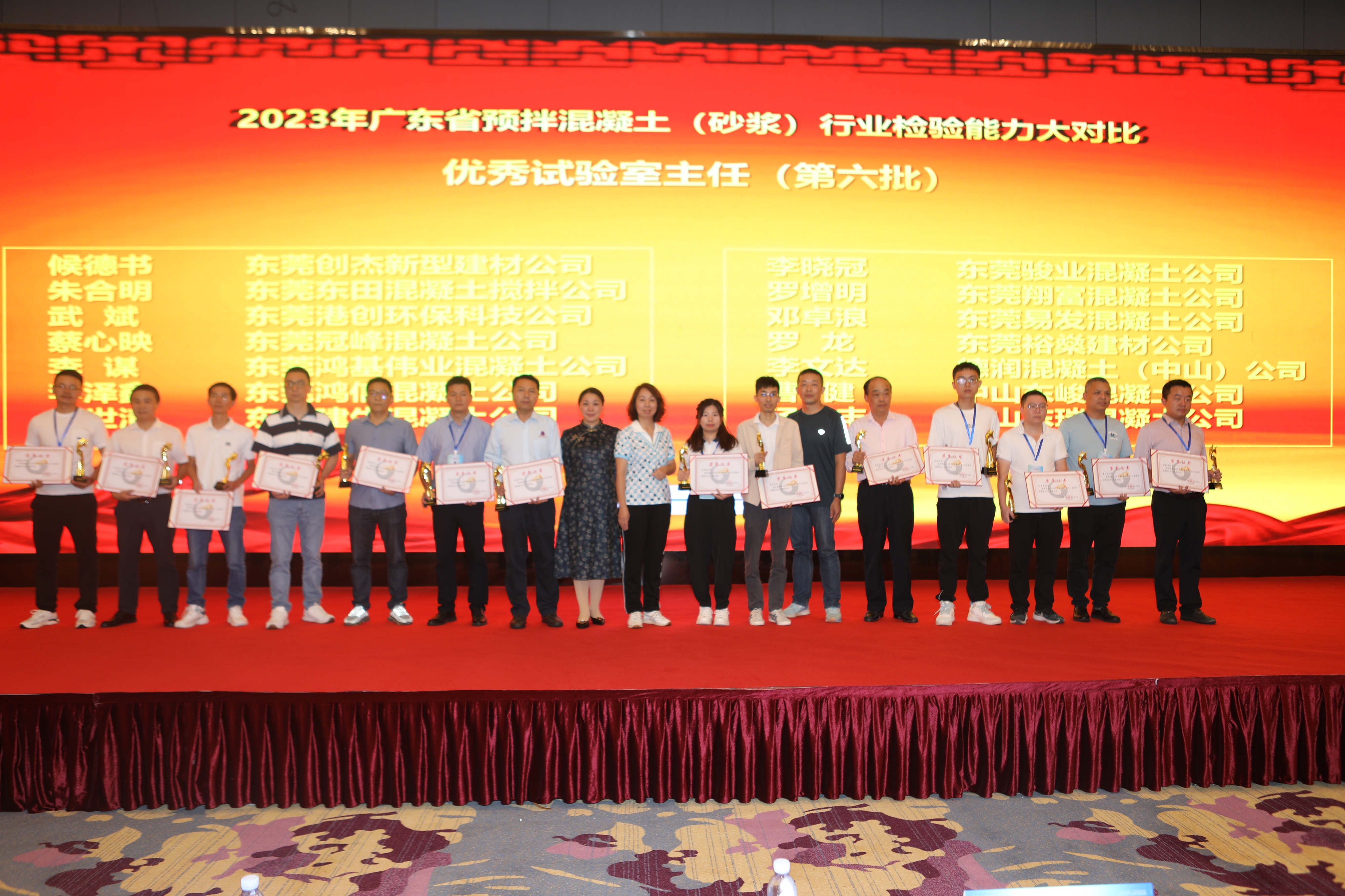 東莞區(qū)域公司喜獲2023年廣東省“科之杰杯”預(yù)拌混凝土(砂漿）行業(yè)檢驗(yàn)?zāi)芰Υ髮Ρ入p項(xiàng)榮譽(yù)